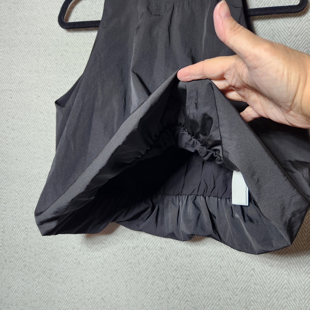 Zara Size Medium Black Sleeveless Balloon Women's Top New With Tags - Picture 5 of 9